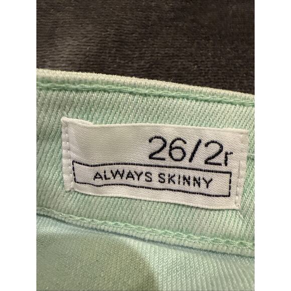 GAP Always Skinny Women's Stretch Denim Jeans Mint Green Size 26/2 - Picture 11 of 16
